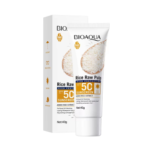 BIOAQUA Rice Raw Pulp Sunscreen SPF 50+ PA+++ – 40G
