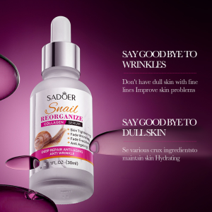SADOER Snail Reorganize Collagen Anti-Aging Face Serum – 30ML