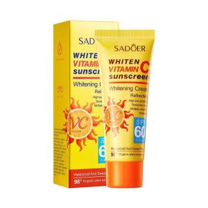 SADOER Whiten Vitamin C Refreshing Sunscreen Cream – 40g SPF60 PA+++