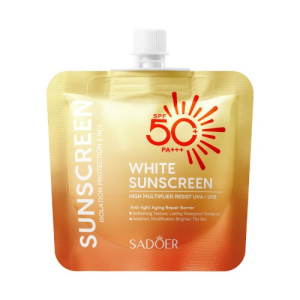 SADOER SPF 50+ PA+++ White Isolation Protection 6-in-1 White Sunscreen – 30g