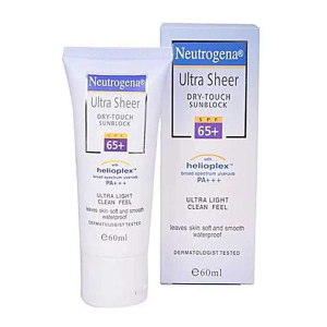 Neutrogena Ultra Sheer Dry-Touch Sunblock SPF 65+ (India) – 60ml