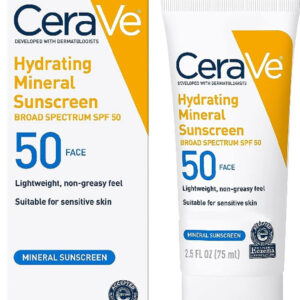 CeraVe Hydrating Mineral Sunscreen SPF 50 – 75ML