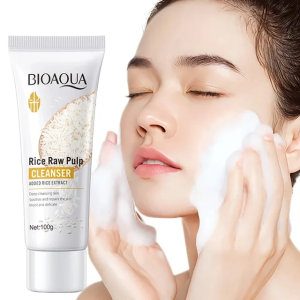BIOAQUA Deep Cleansing Rice Raw Pulp Foam Facial Cleanser – 100G