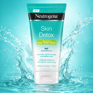 Neutrogena Skin Detox Clarifying Clay Wash Mask – 150ml (International France Product)