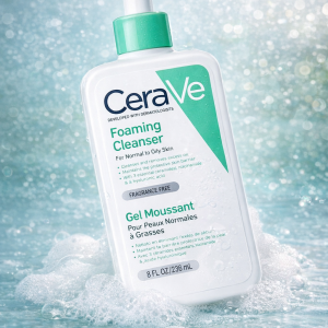 CeraVe Foaming Cleanser for Normal to Oily Skin – 236ml (International USA Product)