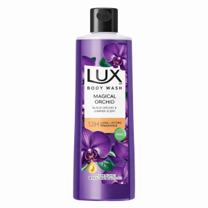 Lux Body Wash Magical Orchid – 245ml + Free Loofah