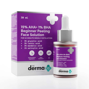 The Derma Co 15% AHA + 1% BHA Beginner Face Peeling Solution
