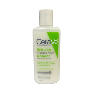 CeraVe Hydrating Cream to Foam Cleanser (Normal to Dry Skin) 87ml – USA Variant
