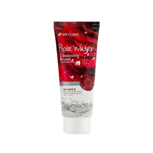 3W Clinic Rose Water Cleansing Foam