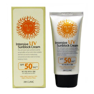 3W Clinic Intensive UV Sunblock Cream SPF50+ PA+++