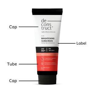 Deconstruct Fluid Brightening Sunscreen for Dry Skin – SPF 50+ PA++++