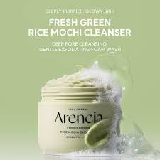 Arencia Fresh Green Rice Mochi Cleanser 120gm - Image 2